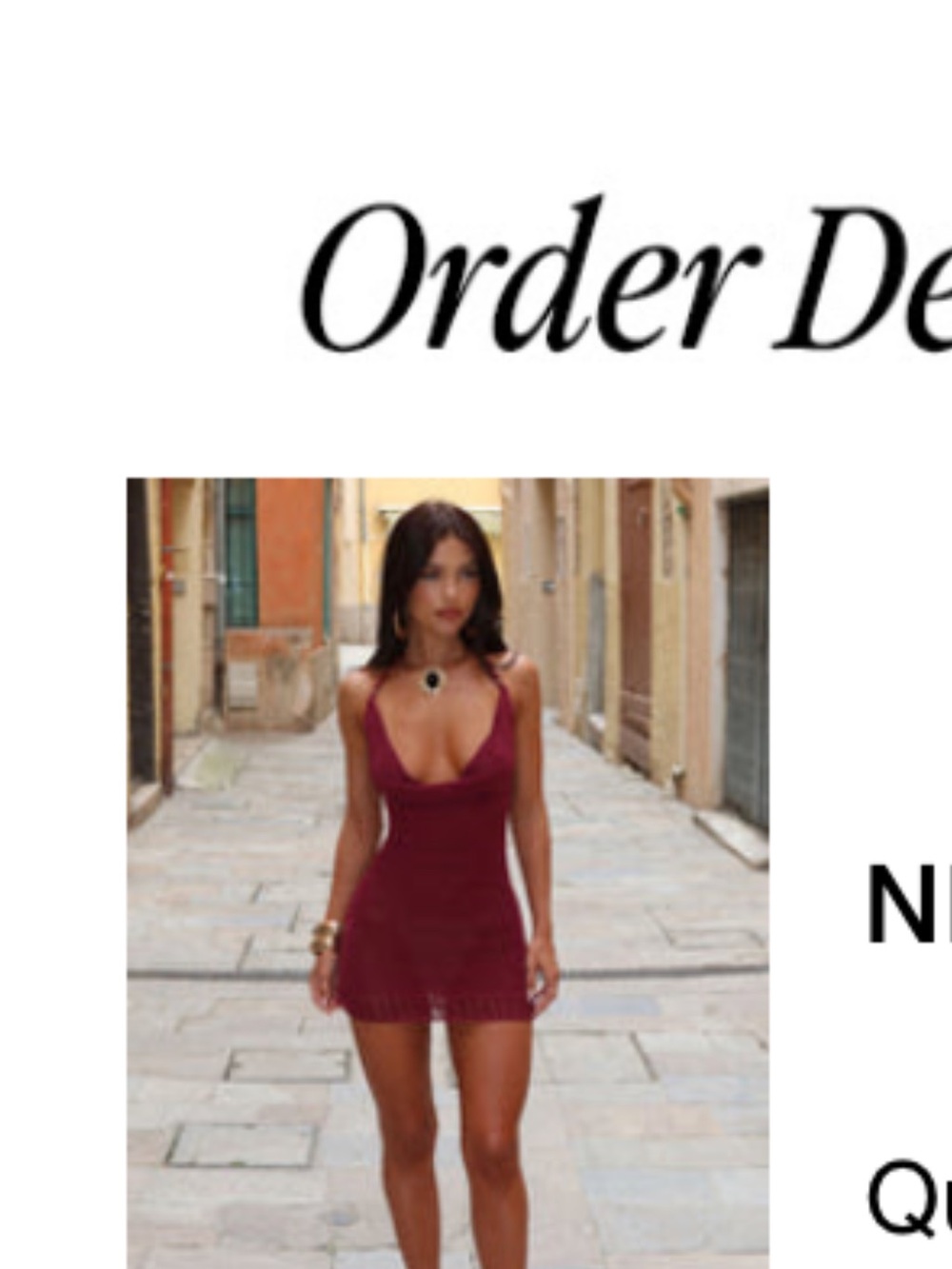 Outcast Nicole Wine Dress